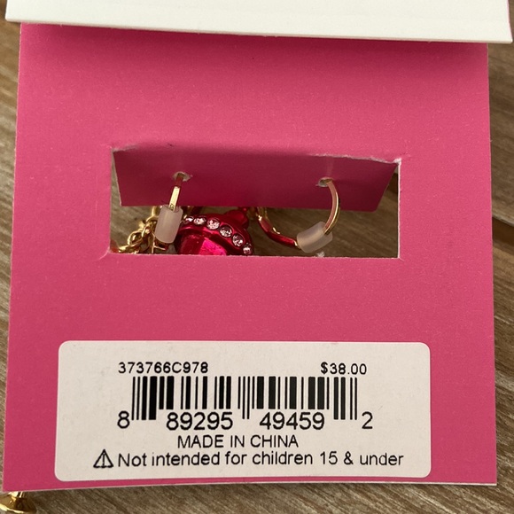 Betsey Johnson Martini earrings - Picture 3 of 6